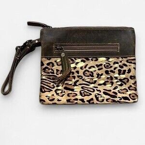 Like New Hair on Hide Myra Clutch Wristlet